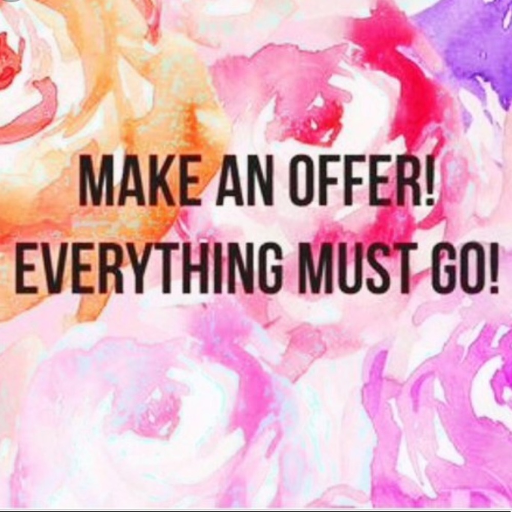 Make me an offer on anything in my closet!